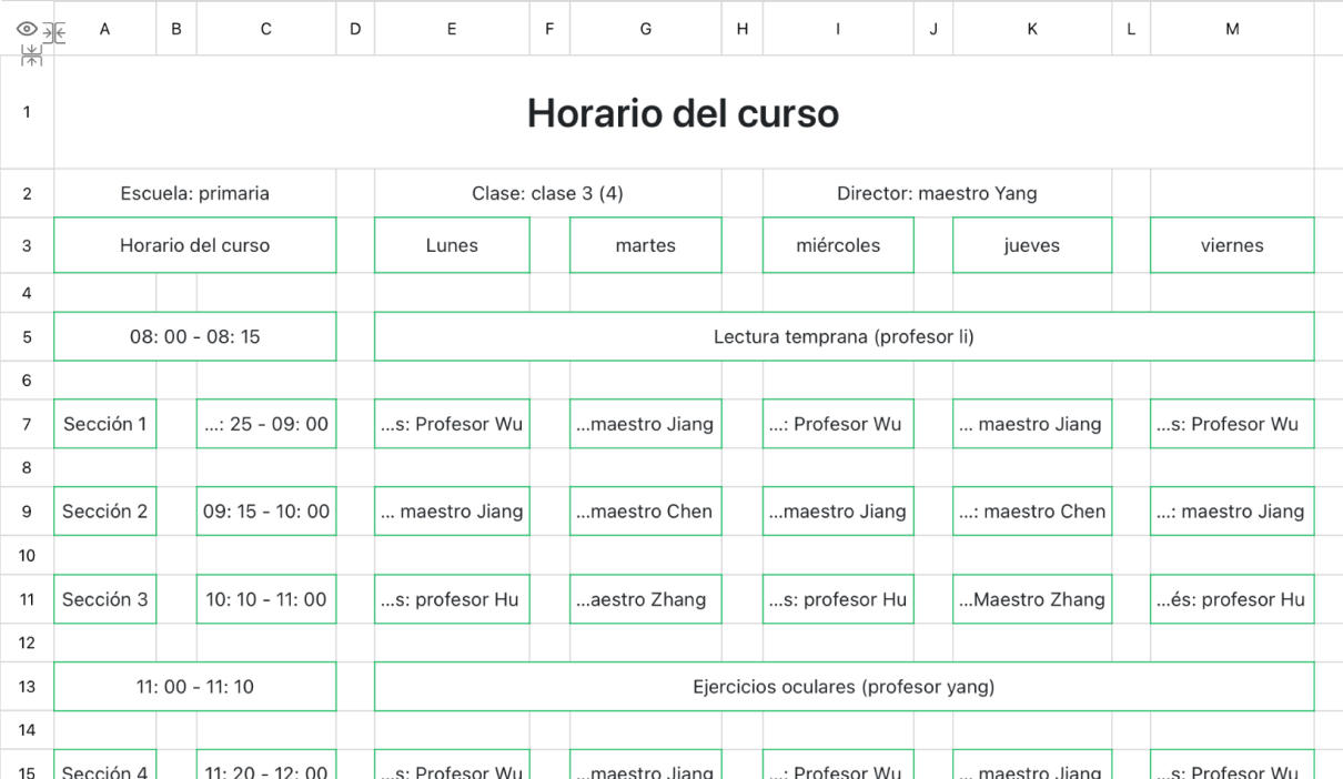 Horario 113
